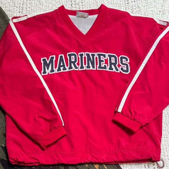 Vintage Seattle Mariners MLB Pullover Windbreaker Jacket Red – Gear For Sports